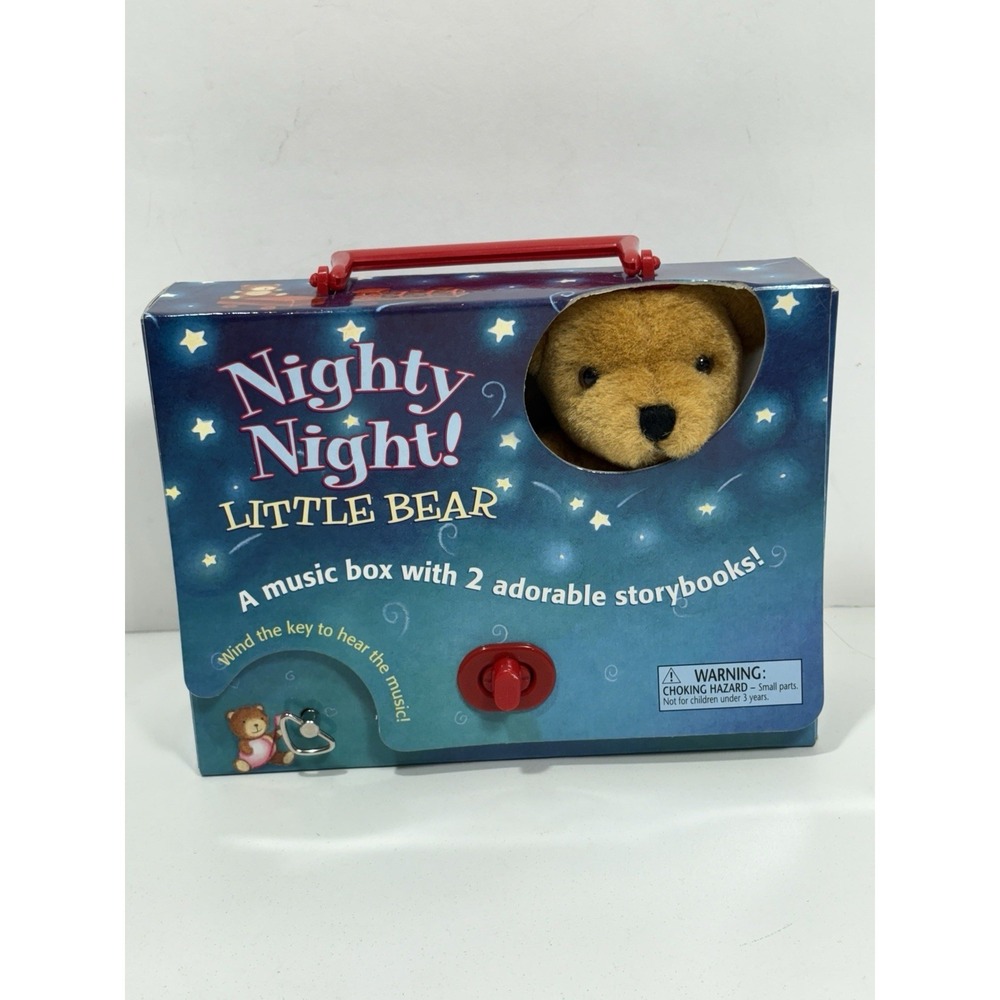 Tormont Publication Nighty Night Little Bear Music Box W/ Two Storybook Y2K 2000